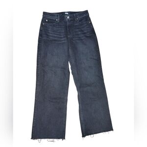 PAIGE Nellie Dark Wash Black Wide Leg Jeans